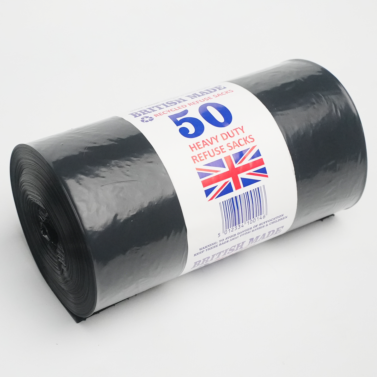 Black Bin Bags 50’s (10 rolls in a box)