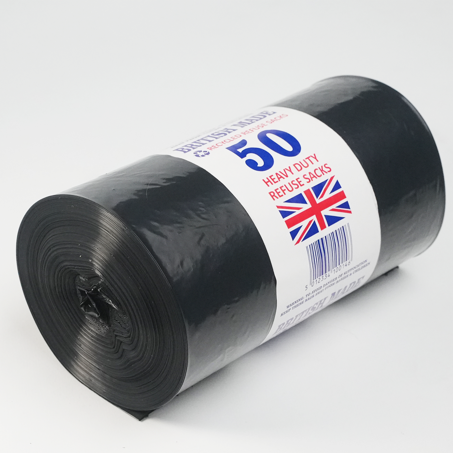 Black Bin Bags 50’s (10 rolls in a box)