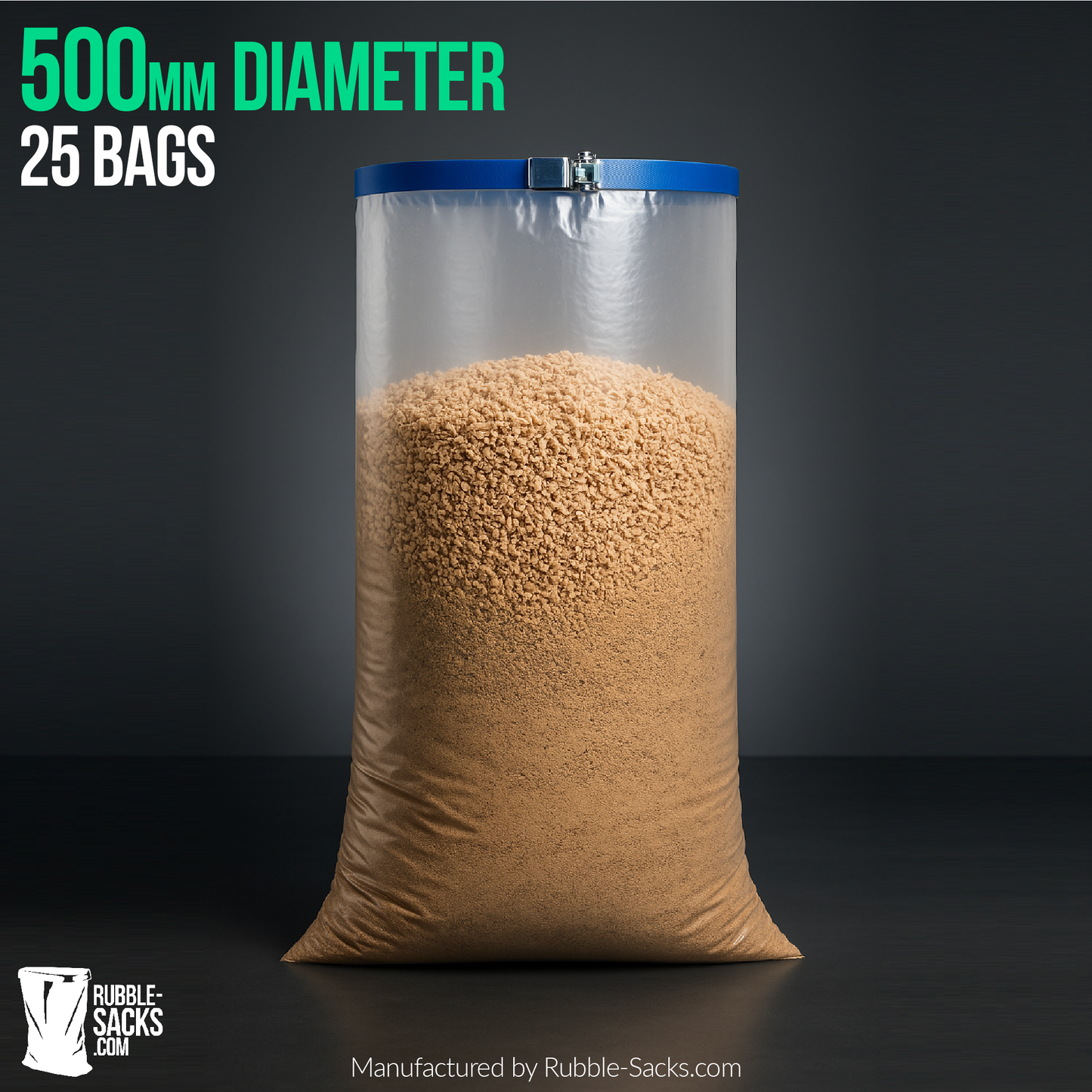 25 x Dust extractor bags for 500mm diameter