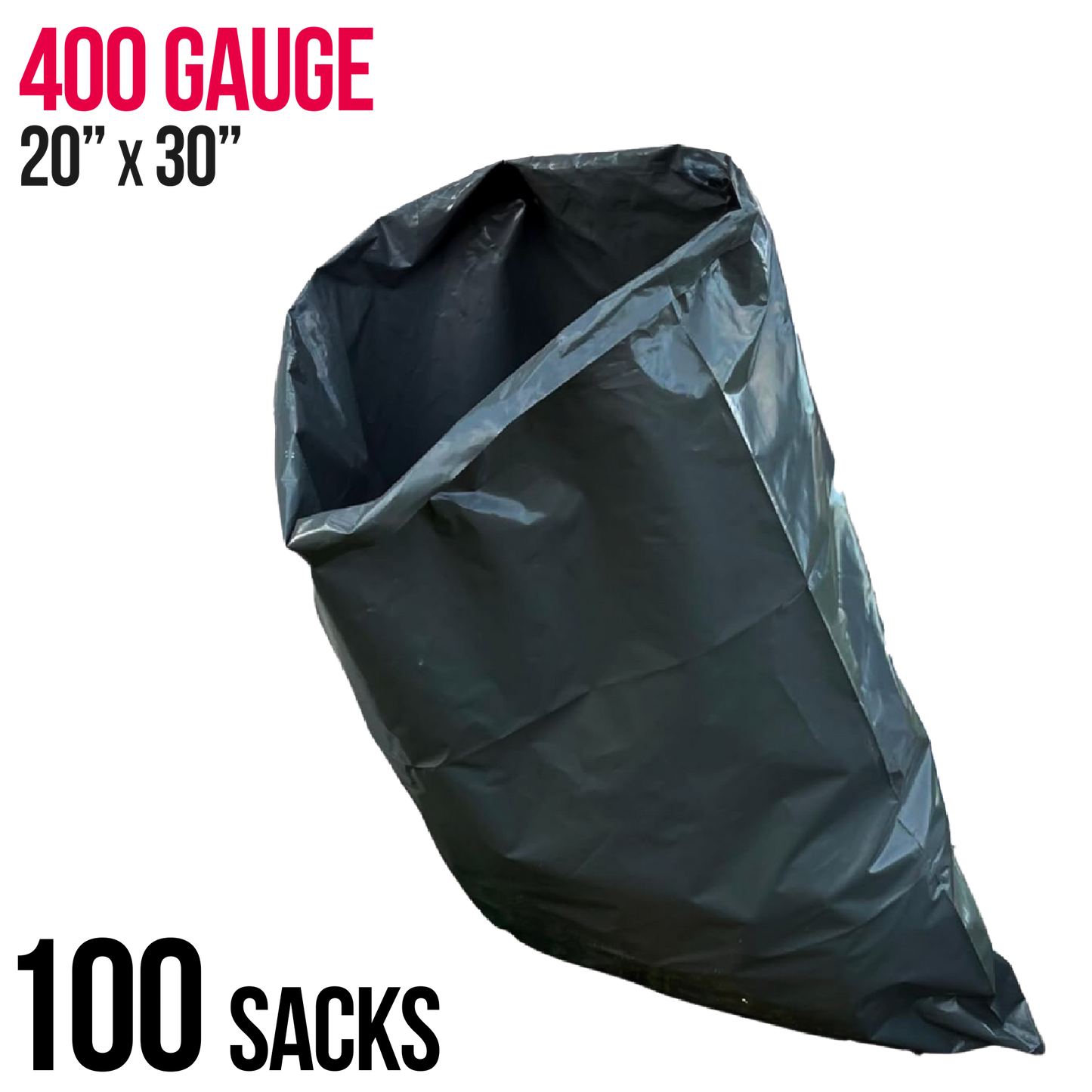 100 Heavy Duty Rubble Sacks (400 gauge)